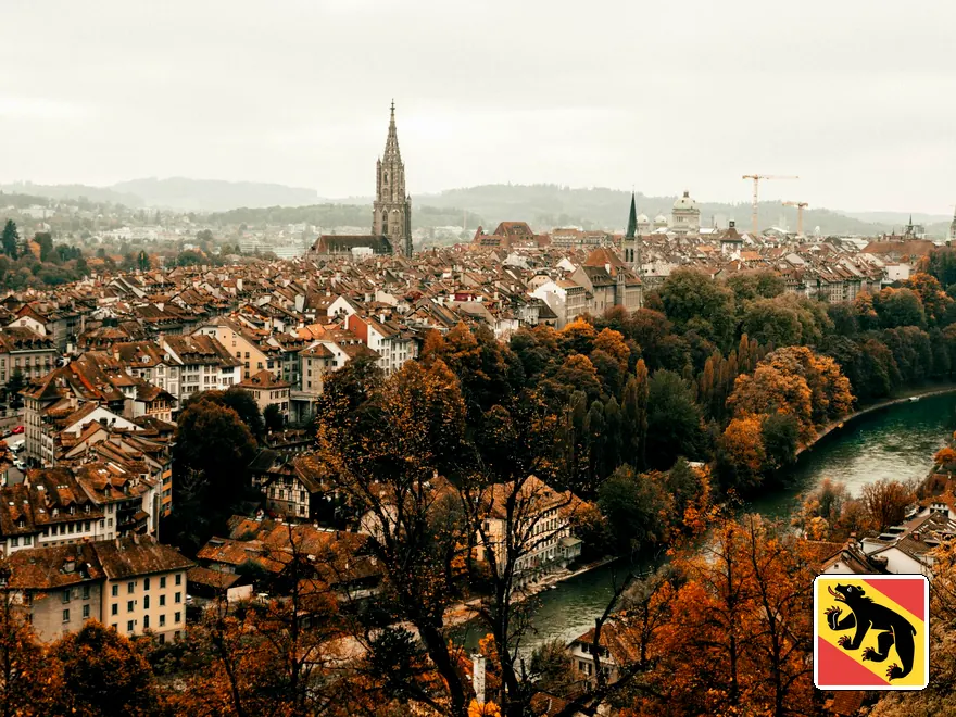 La vieille ville de Berne et la boucle de l'Aare